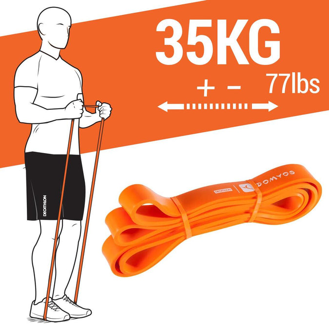 Élastique de musculation - training band 35 kg orange