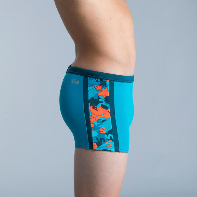 Boxer de Bain Natation Gar on Yokob Bleu sombre Decathlon