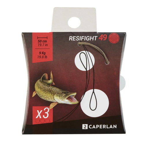 





Avançon pêche carnassier RESIFIGHT 49  2 BOUCLES 12KG