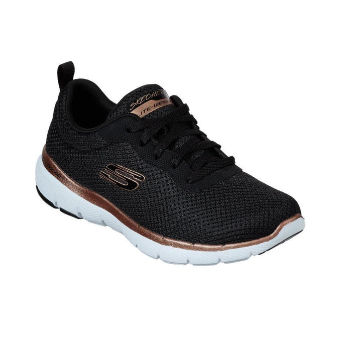 Baskets Skechers Flex Appeal 3.0 pour femme Noir Decathlon