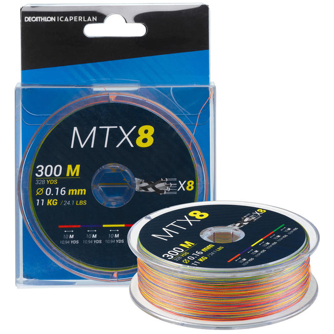 





Tresse 8 brins MTX8 MULTICOLORE 300M 20/100 en mer, photo 1 of 3