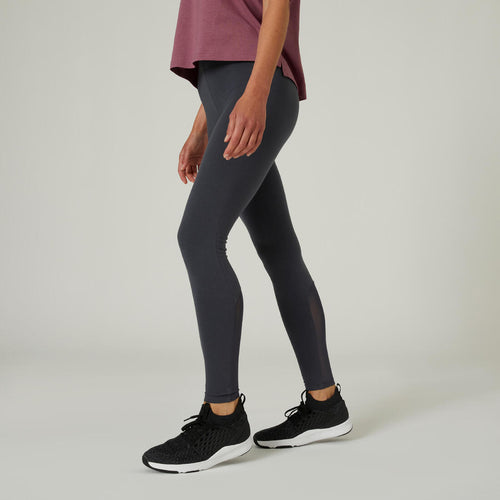 





Legging Coton Extensible Fitness Taille Haute avec Mesh