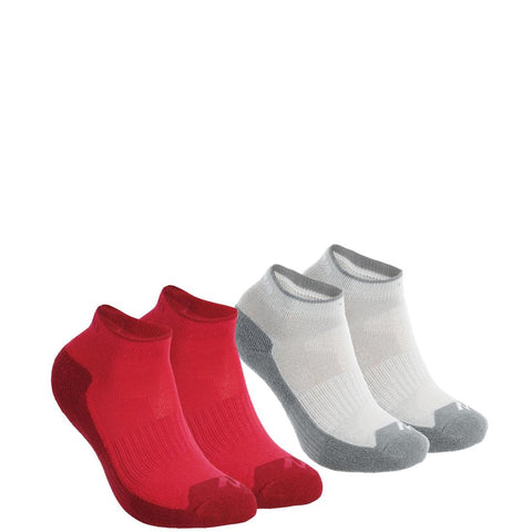 





2 paires de chaussettes de randonnée enfant MH100/grises