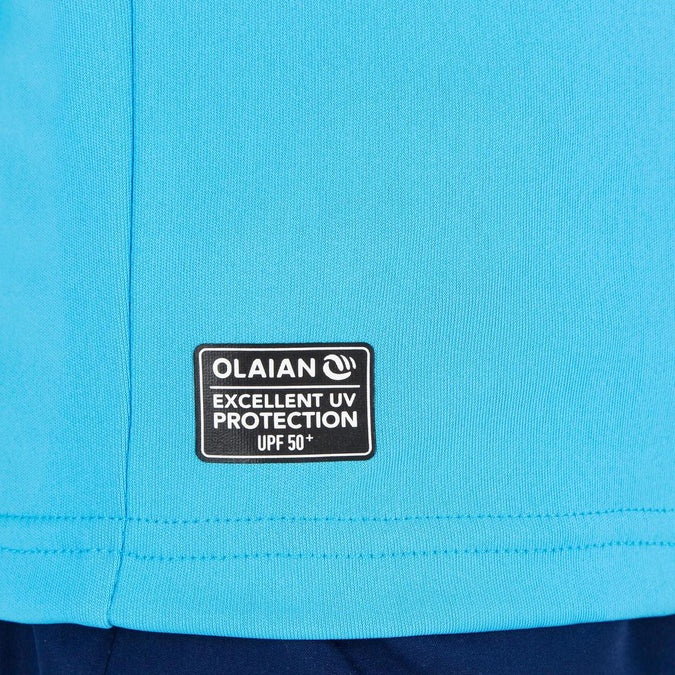 OLAIAN water tee shirt anti UV surf enfant vert imprimé