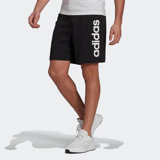 





Short Fitness homme coton droit avec poche -  Noir Adidas logo, photo 1 of 6