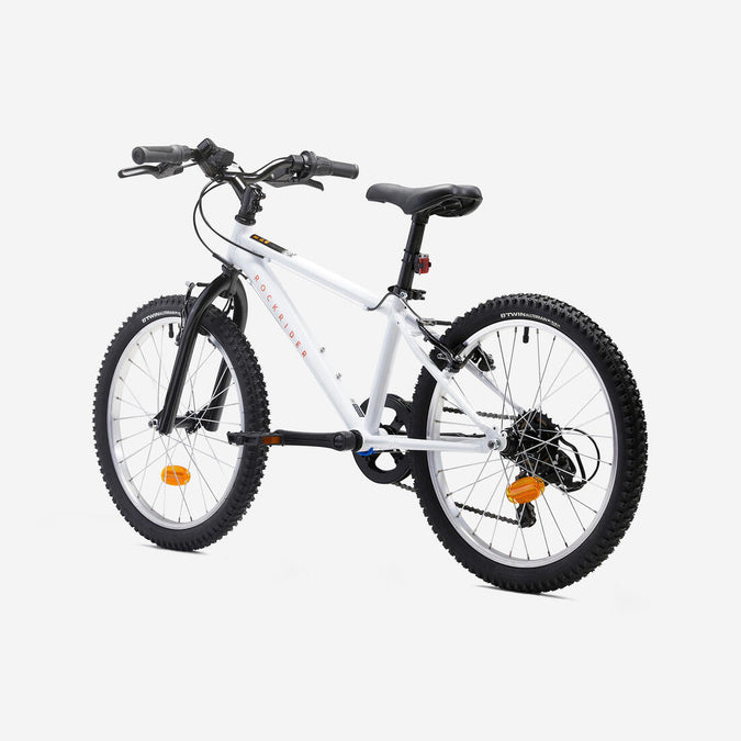 VTT ENFANT ROCKRIDER ST 120 20 POUCES 6 9 ans BLANC ORANGE